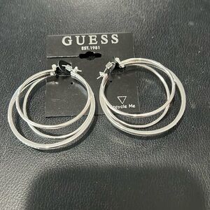 NWT Guess hoop earrings